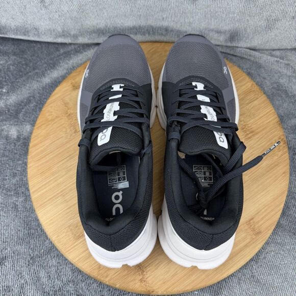 On Cloudrunner Shoes Mens Size 7 Black Gray Low Top Running Sneakers 46.99017 main image 6